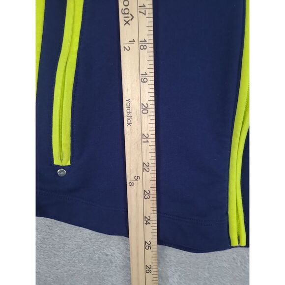 Lauren Ralph Lauren‎ Neon Green/Navy Active Full Zip Jacket Women Sz L - Picture 9 of 10
